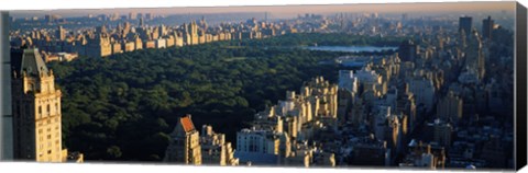 Framed Central Park and Manhattan, New York City Print