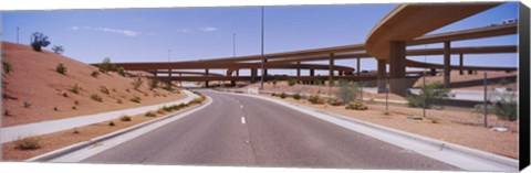 Framed Road passing through a landscape, Phoenix, Arizona, USA Print