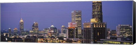 Framed Buildings in a city, Atlanta, Georgia Print