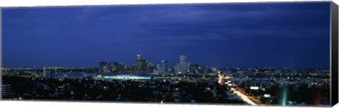 Framed High angle view of a city, Denver, Colorado Print