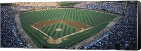 Framed High angle view of spectators in a stadium, U.S. Cellular Field, Chicago White Sox, Chicago, Illinois, USA Print