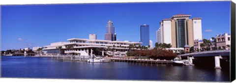 Framed Skyscrapers at the waterfront, Tampa, Florida, USA Print