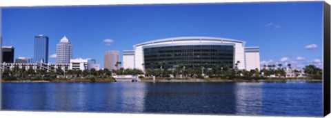 Framed Buildings at the waterfront, St. Pete Times Forum, Tampa, Florida, USA Print