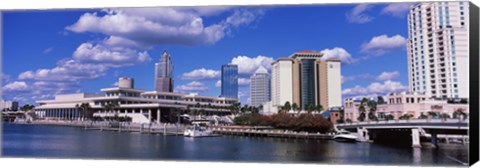 Framed Buildings at the coast, Tampa, Hillsborough County, Florida, USA Print