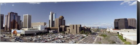 Framed Skyscrapers in a city, Phoenix, Maricopa County, Arizona, USA Print