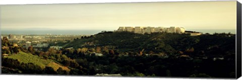 Framed High angle view of a city, Santa Monica, Los Angeles County, California, USA Print