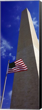 Framed Low angle view of an obelisk, Washington Monument, Washington DC Print