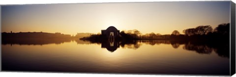 Framed Jefferson Memorial, Tidal Basin, Potomac River, Washington DC Print