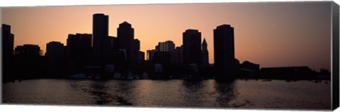 Framed Boston skyline, Massachusetts Print