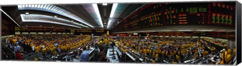 Framed Interiors of a financial office, Chicago Mercantile Exchange, Chicago, Cook County, Illinois, USA Print