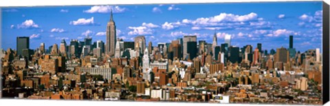 Framed Aerial view of a city, Midtown Manhattan, Manhattan, New York City Print