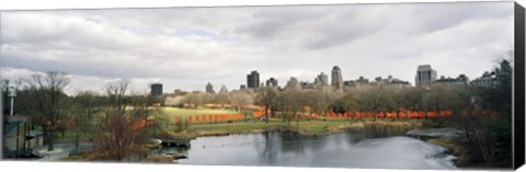 Framed Gates in a park, The Gates, Central Park, Manhattan, New York City, New York State, USA Print