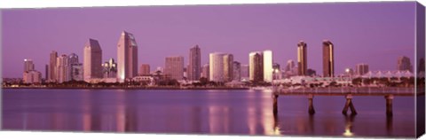 Framed City Skline View of San Diego Print