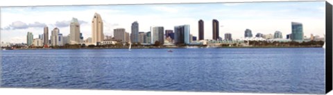 Framed Buildings at the waterfront, view from Coronado Island, San Diego, California, USA 2010 Print