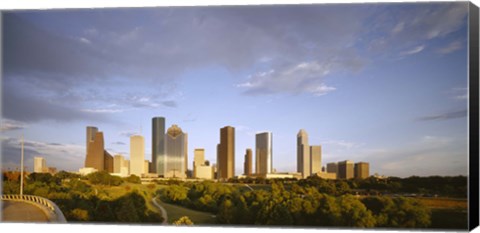 Framed Houston Skyscrapers, Texas Print