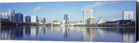 Framed Lake Eola Waterfront, Orlando, Florida Print