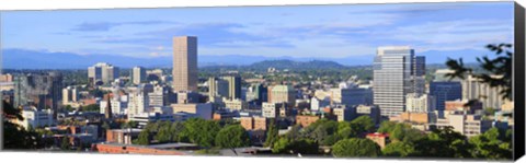 Framed Portland skyline, Oregon Print