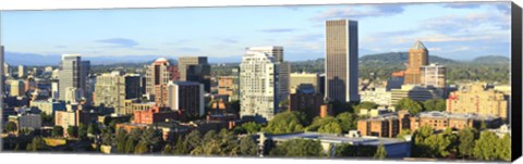 Framed Skyscrapers in a city, Portland, Oregon Print