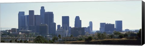 Framed Skyscrapers in a city, Los Angeles, California, USA 2009 Print