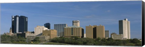 Framed Buildings in Fort Worth, Texas Print