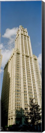 Framed Low angle view of a building, Woolworth Building, Manhattan, New York City, New York State, USA Print