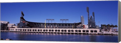 Framed Baseball park at the waterfront, AT&amp;T Park, 24 Willie Mays Plaza, San Francisco, California, USA Print