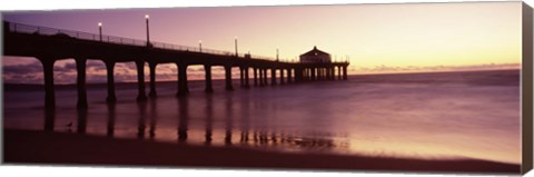 Framed Manhattan Beach Pier, California Print