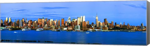 Framed Manhattan skyline, New York City, New York State, USA Print