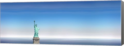 Framed Statue Of Liberty, Manhattan, New York City Print