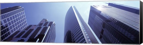 Framed Low angle view of skyscrapers, Chicago, Cook County, Illinois, USA Print