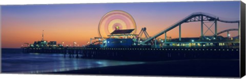 Framed Ferris wheel on the pier, Santa Monica Pier, Santa Monica, Los Angeles County, California, USA Print