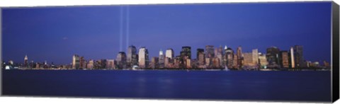 Framed Tribute in Light, World Trade Center, Lower Manhattan, Manhattan, New York City, New York State, USA Print
