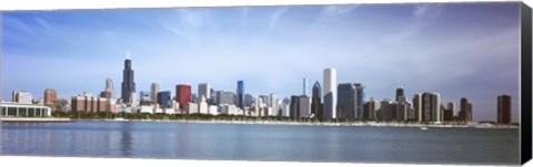 Framed Skyscrapers at the waterfront, Chicago, Cook County, Illinois, USA 2011 Print