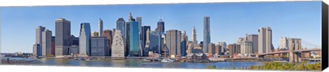 Framed Lower Manhattan Waterfront, 2011 Print