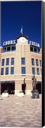 Framed Facade of a baseball stadium, Coors Field, Denver, Denver County, Colorado, USA Print