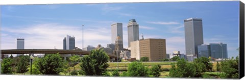 Framed Downtown Tulsa from Centennial Park, Oklahoma Print