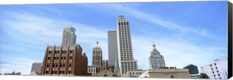 Framed DowntownTulsa skyline, Oklahoma Print