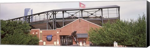 Framed Warren Spahn Plaza at the Chickasaw Bricktown Ballpark, Oklahoma City, Oklahoma, USA Print