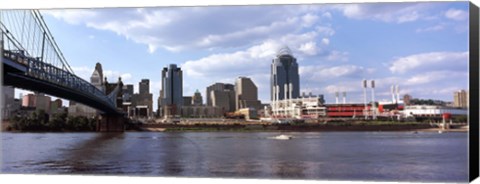 Framed Bridge across the Ohio River, Cincinnati, Hamilton County, Ohio Print