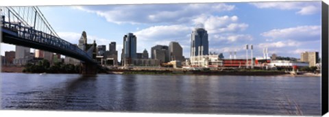 Framed Bridge across the Ohio River, Cincinnati, Hamilton County, Ohio, USA Print