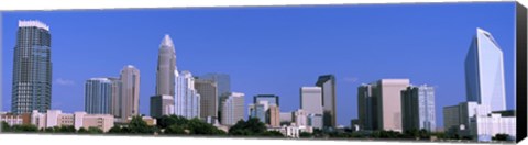 Framed City skyline, Charlotte, Mecklenburg County, North Carolina, USA Print