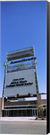 Framed Sign board at a convention center, Century Link Center, Omaha, Nebraska, USA Print