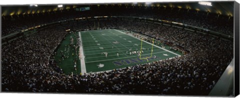 Framed Spectators in an American football stadium, Hubert H. Humphrey Metrodome, Minneapolis, Minnesota, USA Print