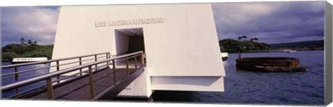 Framed USS Arizona Memorial, Pearl Harbor, Honolulu, Hawaii Print
