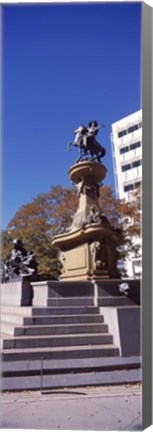 Framed Kit Carson Statue, Pioneer Monument, Denver, Colorado, USA Print