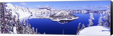 Framed USA, Oregon, Crater Lake National Park Print