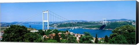 Framed Bosphorus Bridge, Istanbul, Turkey Print