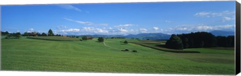 Framed View Along Rural Hillside, Zurich, Switzerland Print