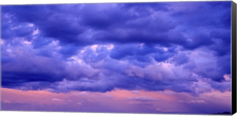 Framed Switzerland, clouds, cumulus, storm Print