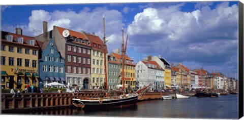 Framed Denmark, Copenhagen, Nyhavn Print